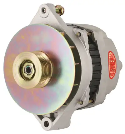 Power Master Alternator; CS144; Straight Mount; 200 Amp; 125 Idle; Natural;