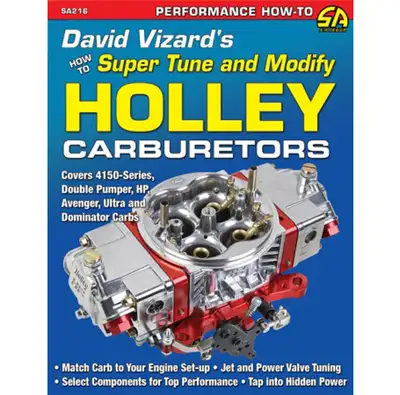 SA Design Books David Vizard's How to Super Tune and Modify Holley Carburetors