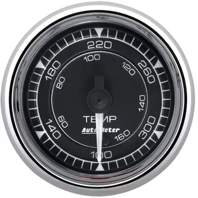 AutoMeter Gauge Temp 2 1/16in 140380deg f Digital Stepper Motor Chrono Chrome