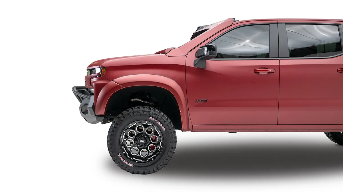 Matrix Front Bumper; 2 Stage Black Powder Coat; 7/8 in. D-Ring Mounts; Pre-Runner Guard; product image