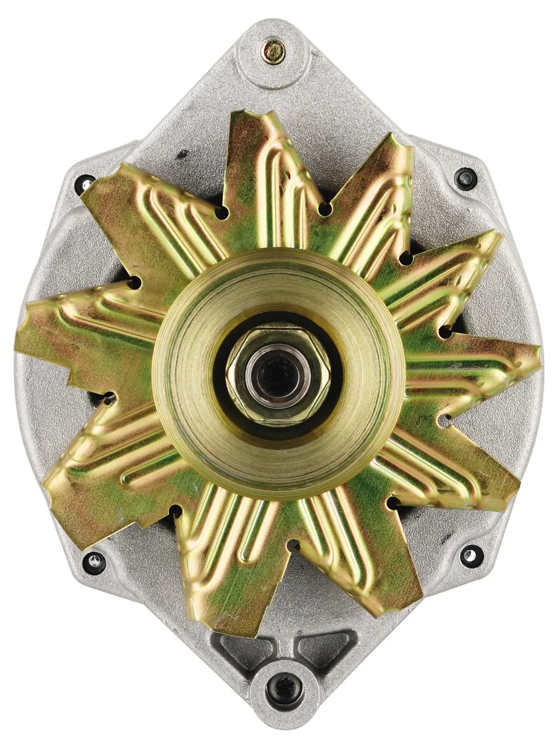Alternator; Jeep Upgrade; 1 in. Spool Motorola Replacement; 150 Amp; 100 Idle; 1 Groove V Type Pulley; 1 Wire; Natural; product image