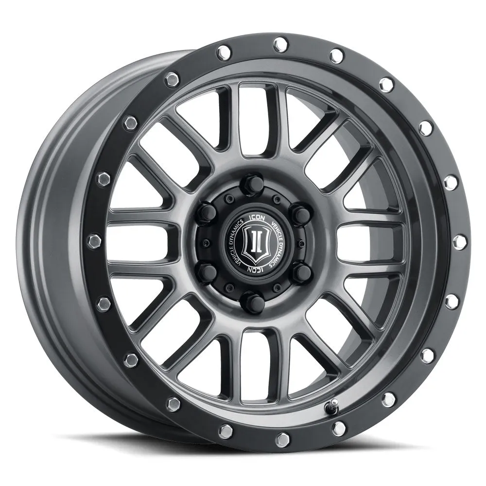 Alpha Wheels 17 x 8.5 Titanium Matte 6 x 5.5in 4.75-In 0mm 106.1mm 2500 Lbs product image