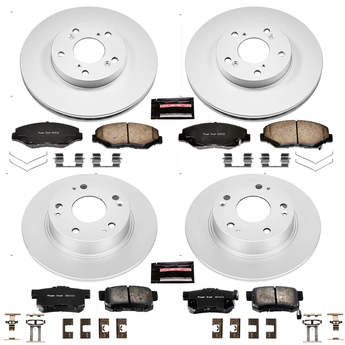 Z17 Geomet Coated Rotor Kit: Genuine Geomet Fully Coated Rotors; Ceramic Pads W/Hardware product image