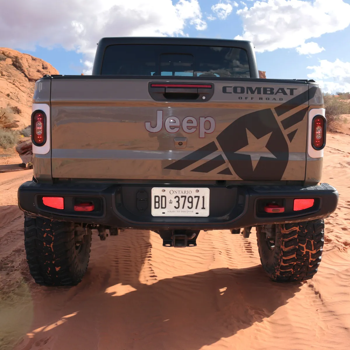 Jeep JT Gladiator Off Road LED Tail Light Kit - Raw Aluminum product image
