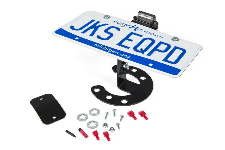 Spare Tire License Plate Mount Wrangler YJ TJ LJ and JK JKS Manufacturing product image