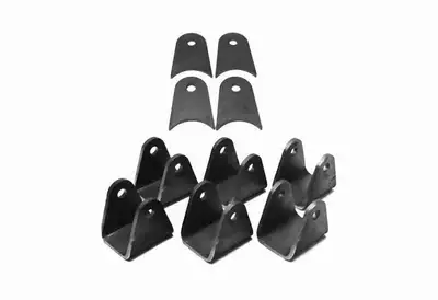 Steinjager Steinjäger Tabs and Clevises, Weld On 4 Link Tab and Clevis Kits 0.625 Bore 4.00 Axle Diameter 3.00 Inch Clevis Jaw 4.00 Axle Tab Length 4 Axle Tabs, 6 Clevises