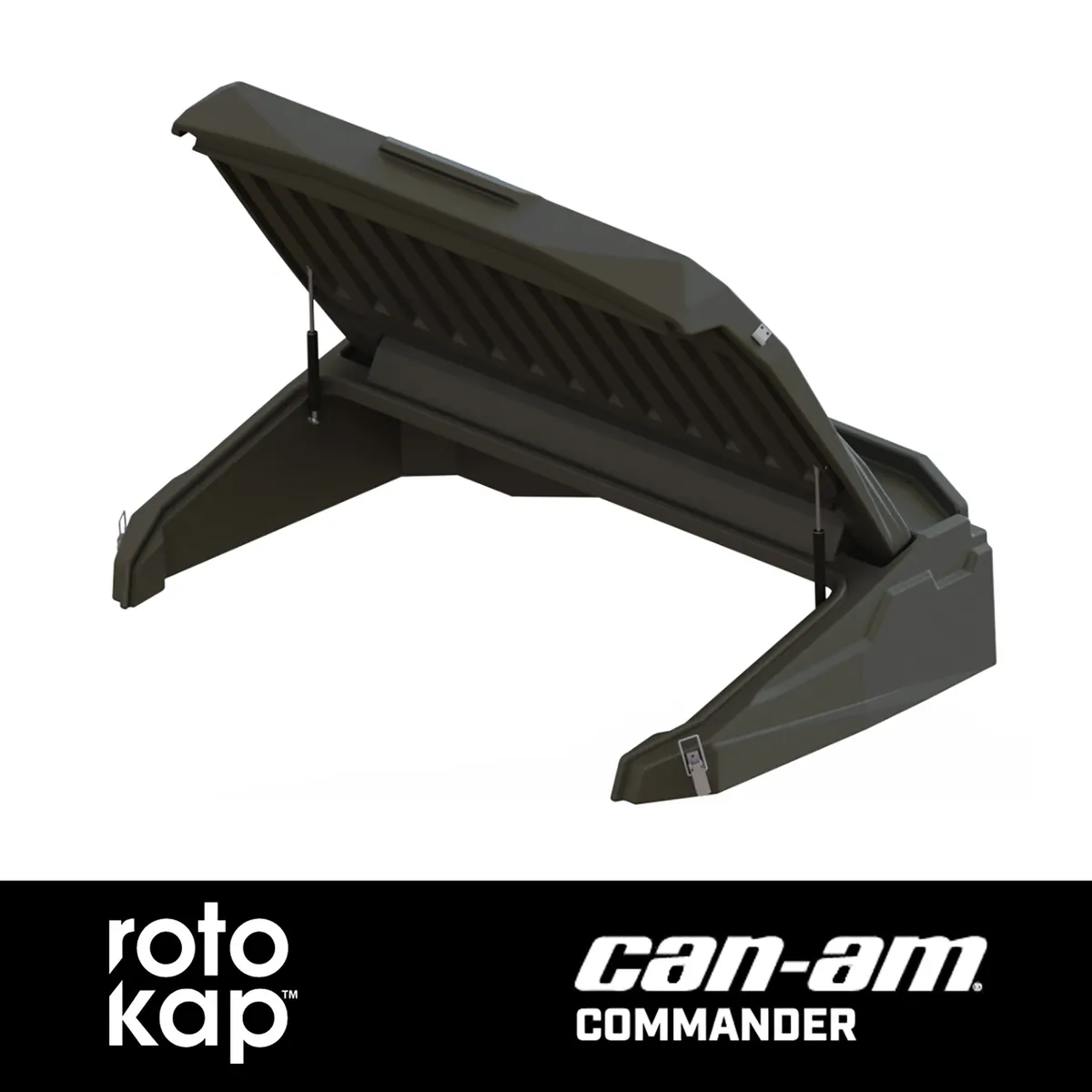 RotoKAP Commander Distributed by DÃœHA – UTV Bed Cover fits 21-26 Can-Am Commander 2 and 4 Door (Crew Cab) – Ultimate UTV/Side-by-Side Bed Cover product image
