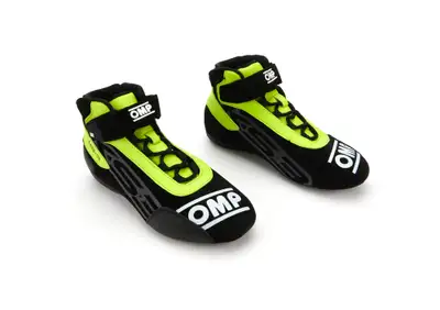 OMP Racing INC KS-3 Shoes Black And Flo Yellow Size 40