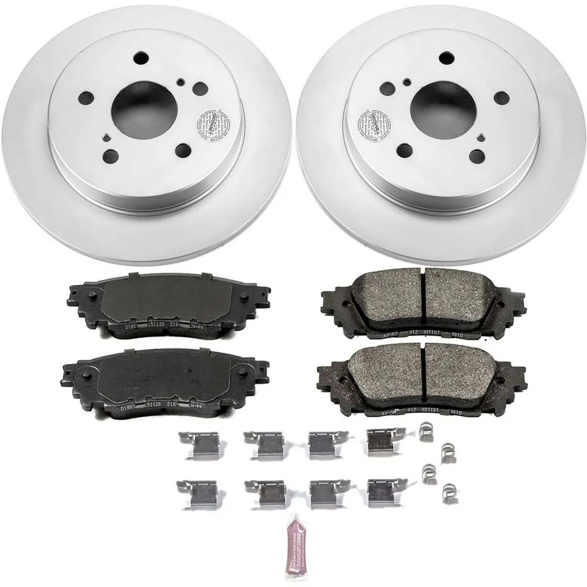 Z17 Geomet Coated Rotor Kit: Genuine Geomet Fully Coated Rotors; Ceramic Pads W/Hardware product image