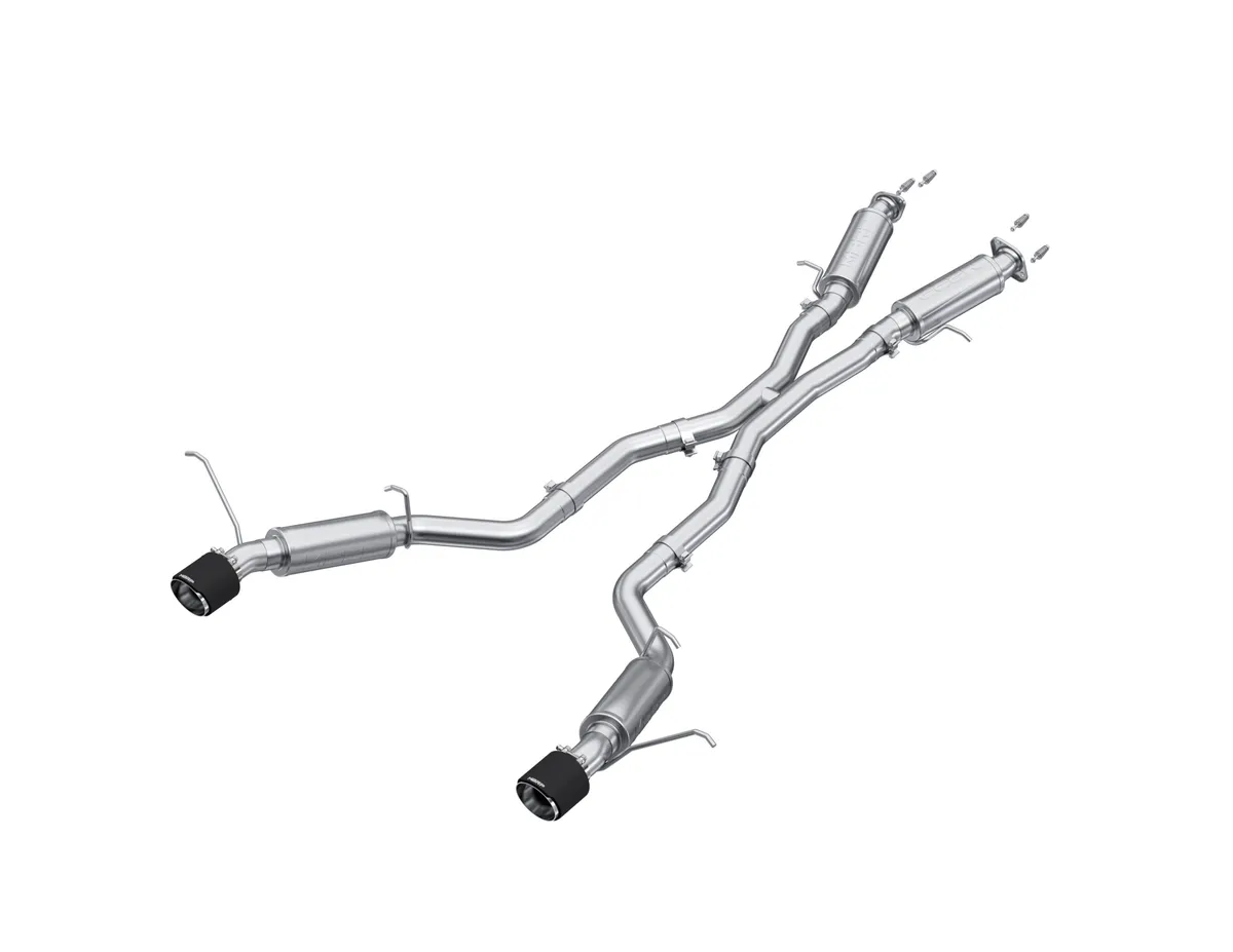 MBRP Exhaust T304 Stainless Steel 3 Cat-Back Dual Rear Exit with Carbon Fiber Tips Jeep Grand Cherokee 6.4L HEMI SRT8 2012-2021