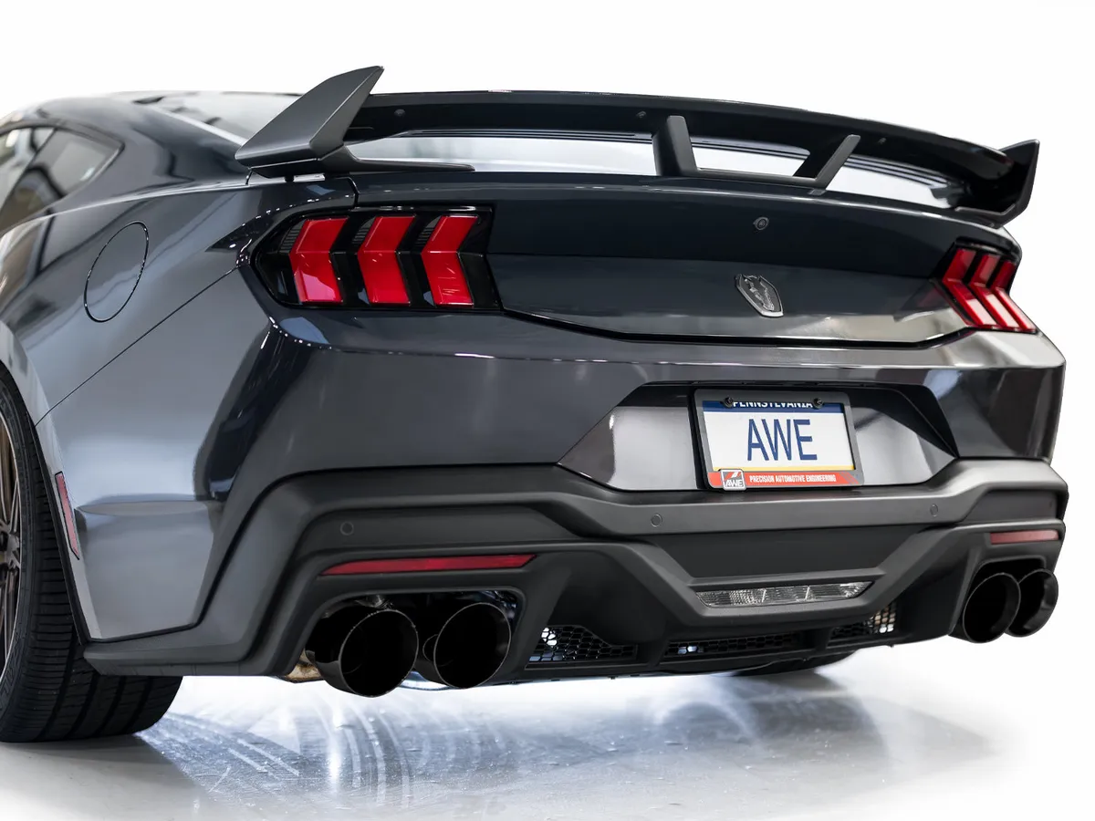 AWE SwitchPath™ Exhaust for S650 Ford Mustang Dark Horse - Quad Diamond Black Tips product image