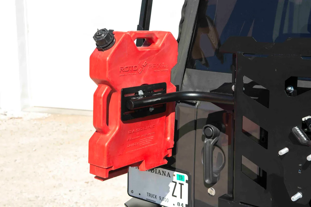 LOD Destroyer RotoPax 2 or 3 gallon Single Side Mount Black Powder Coated - JL/JK product image