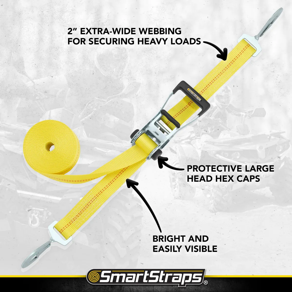 14ft 5000lb Ratchetx Ratchet Tie Down 2 pk Yellow product image