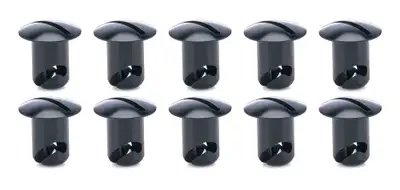 TI22 Performance Oval Head Buttons .450 Long Black 10 Pack
