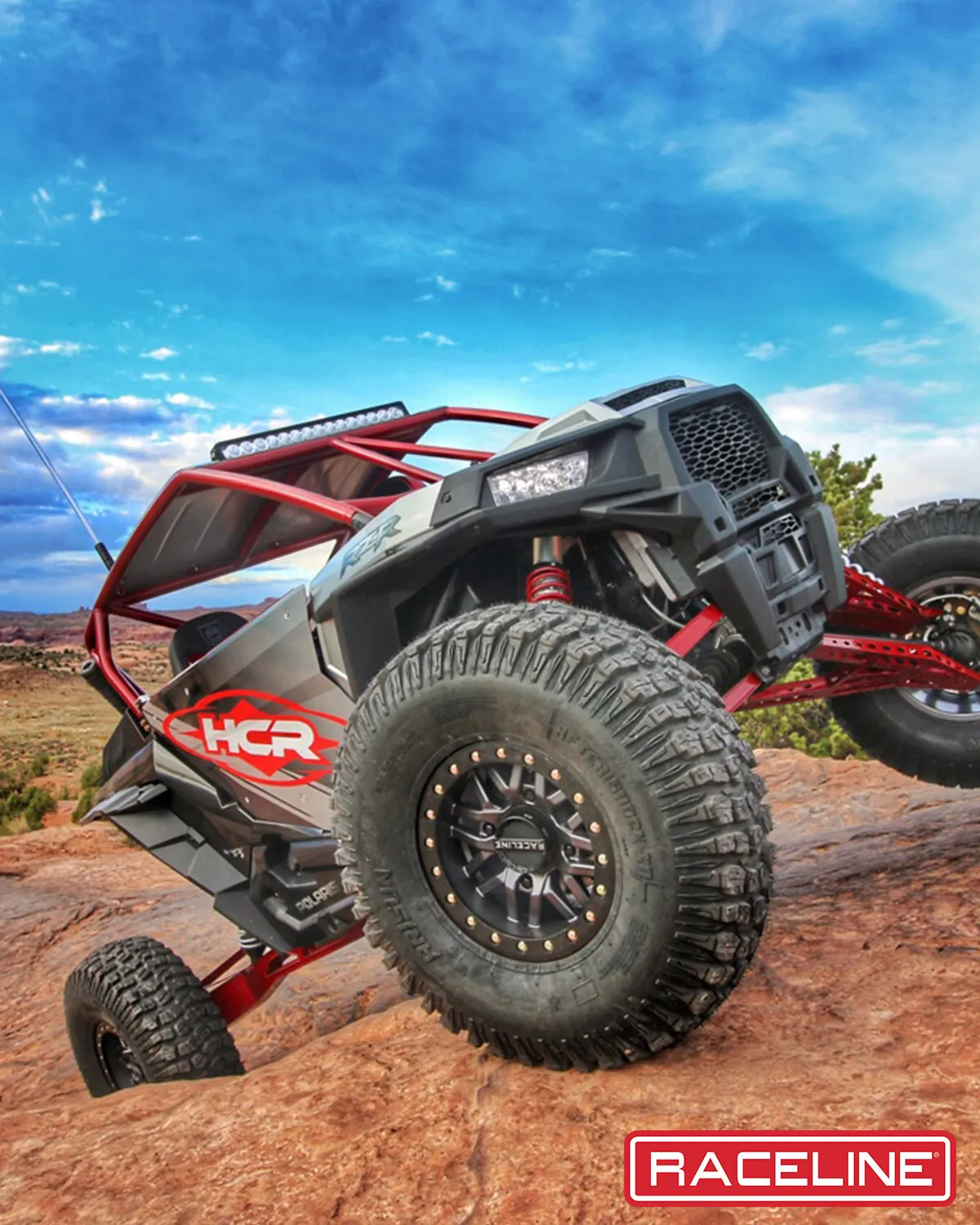 Aluminum Wheels 15x7 Ryno Beadlock UTV A91G Matte Dark Gunmetal Grey 10 Offset 4 on 137 Bolt Pattern 113.9 Bore Raceline product image