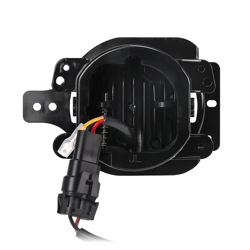 "4"" Round LED Halo Fog Lights with White Daytime Running Light for Jeep Wrangler JL Jeep Gladiator JT 2018-Later" product image