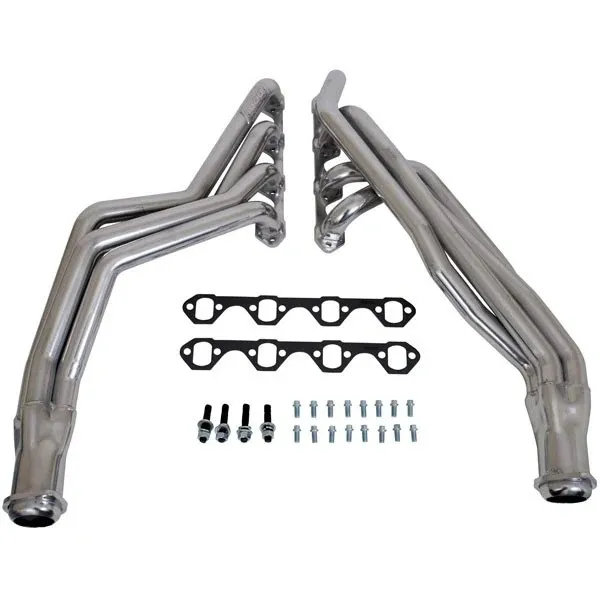 Ford Mustang 5.0L 1-5/8 Long Tube Exhaust Headers Polished Silver Ceramic 79-93 product image