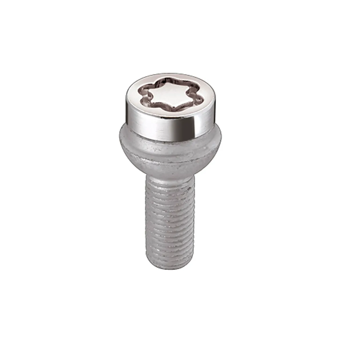Wheel Lock Set M14x1.5 Bolt Radius Seat 17mm Hex 27.0mm Shank Chrome product image