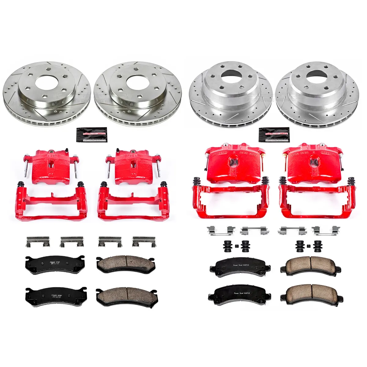 Z23 Evolution Sport Upgrade Kit: Drilled/Slotted Rotors; Carbon-Fiber Ceramic Pads; Powder Coated Calipers product image