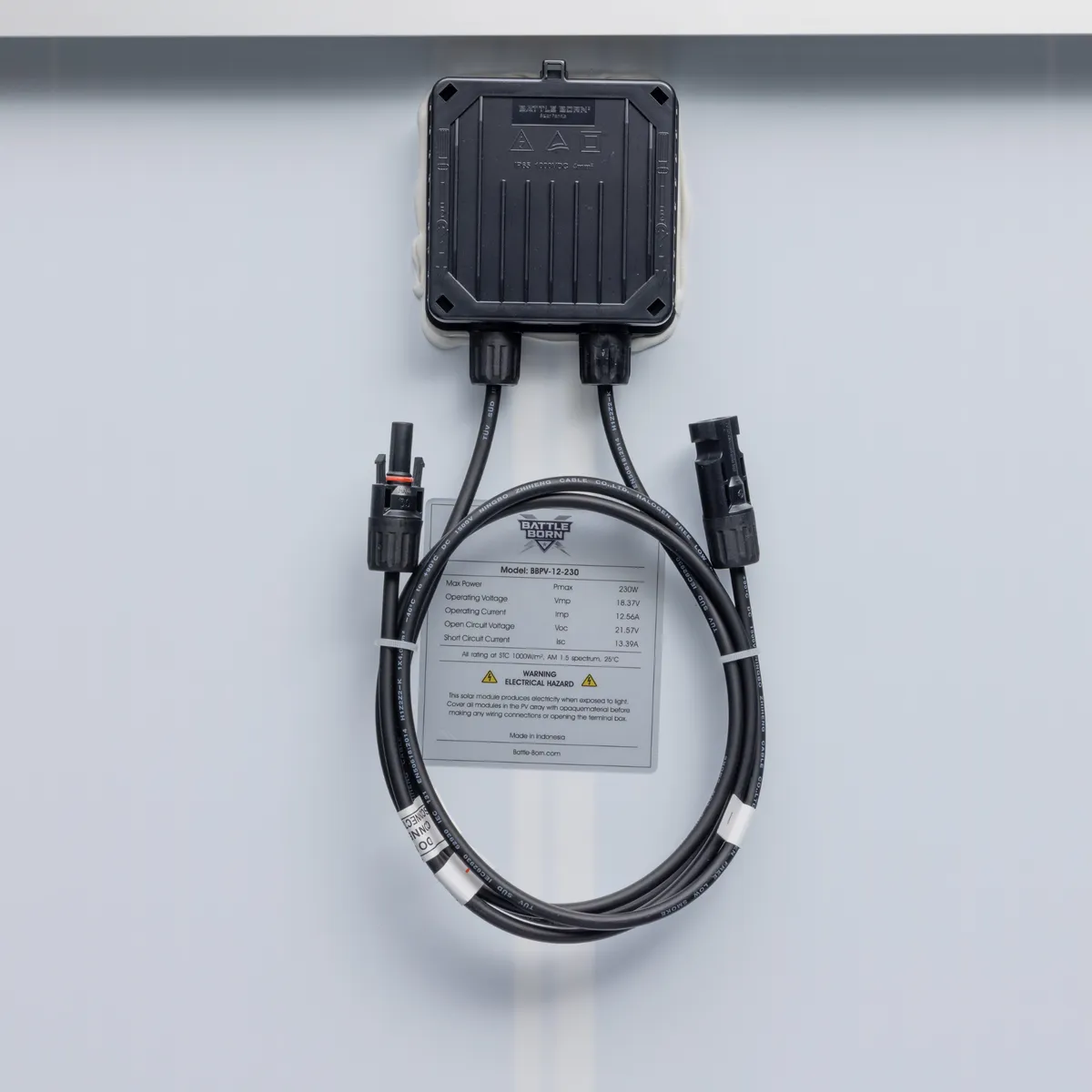 Battle Born Elite 230W 12V Rigid Solar Panel product image