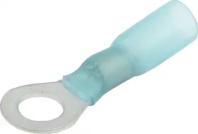 Allstar Performance Ring Terminal 1/4in Hole Heat Shrink 16-14 10pk
