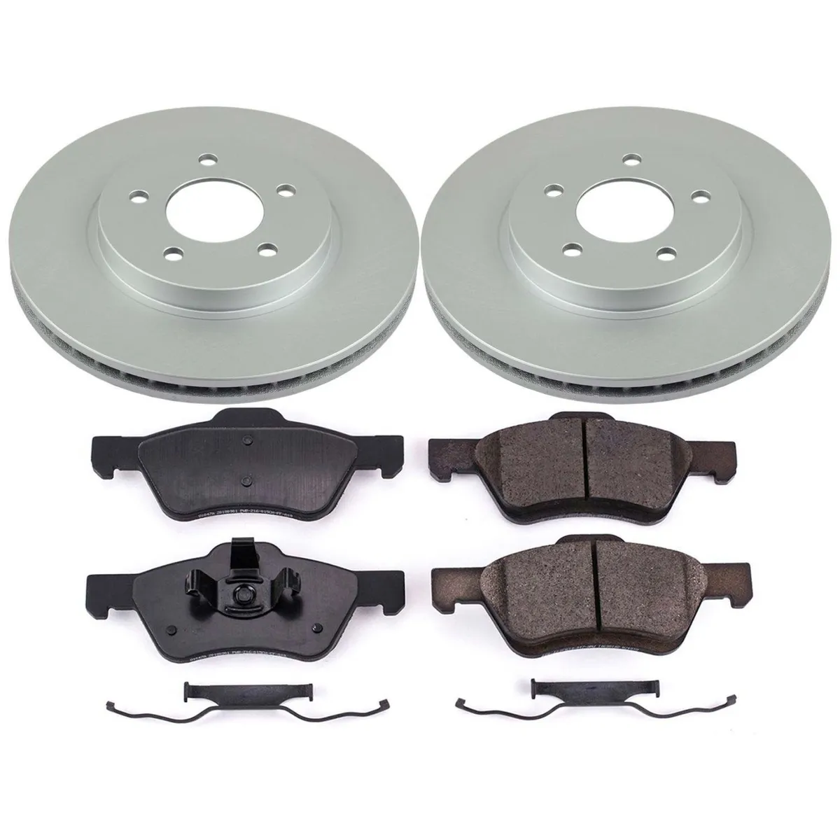 Z17 Geomet Coated Rotor Kit: Genuine Geomet Fully Coated Rotors; Ceramic Pads W/Hardware product image