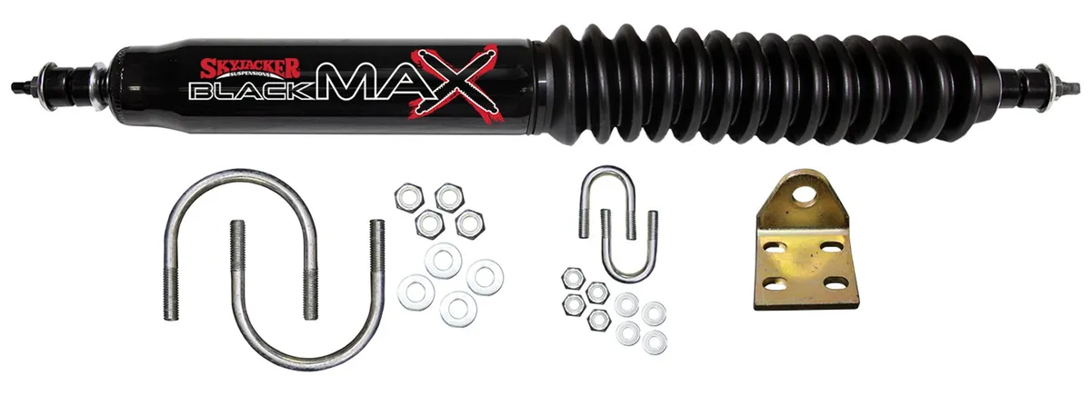 Steering Stabilizer Single Kit Black Single Kit For Use w/Straight Axle Skyjacker product image