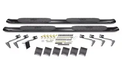 Westin PRO TRAXX 4 Oval Nerf Step Bars Black Ram 1500 Quad Cab 2009-2018 Ram 1500 Classic Quad Cab 2019