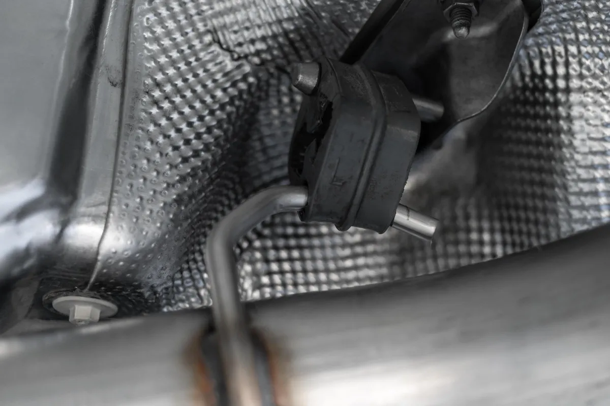Armor Pro Cat Back Exhaust System; 3 in.; T304 Stainless Steel; Dual Rear Exit; 4.5 in. Carbon Fiber Tips; product image