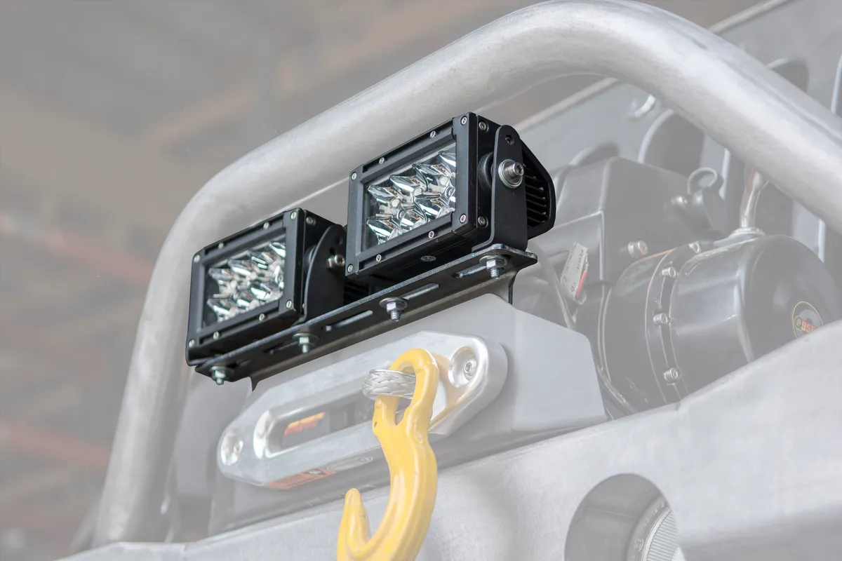 LOD Destroyer Front Bumper Aux Light Mount Black Powder Coated - JT/JL/JK product image