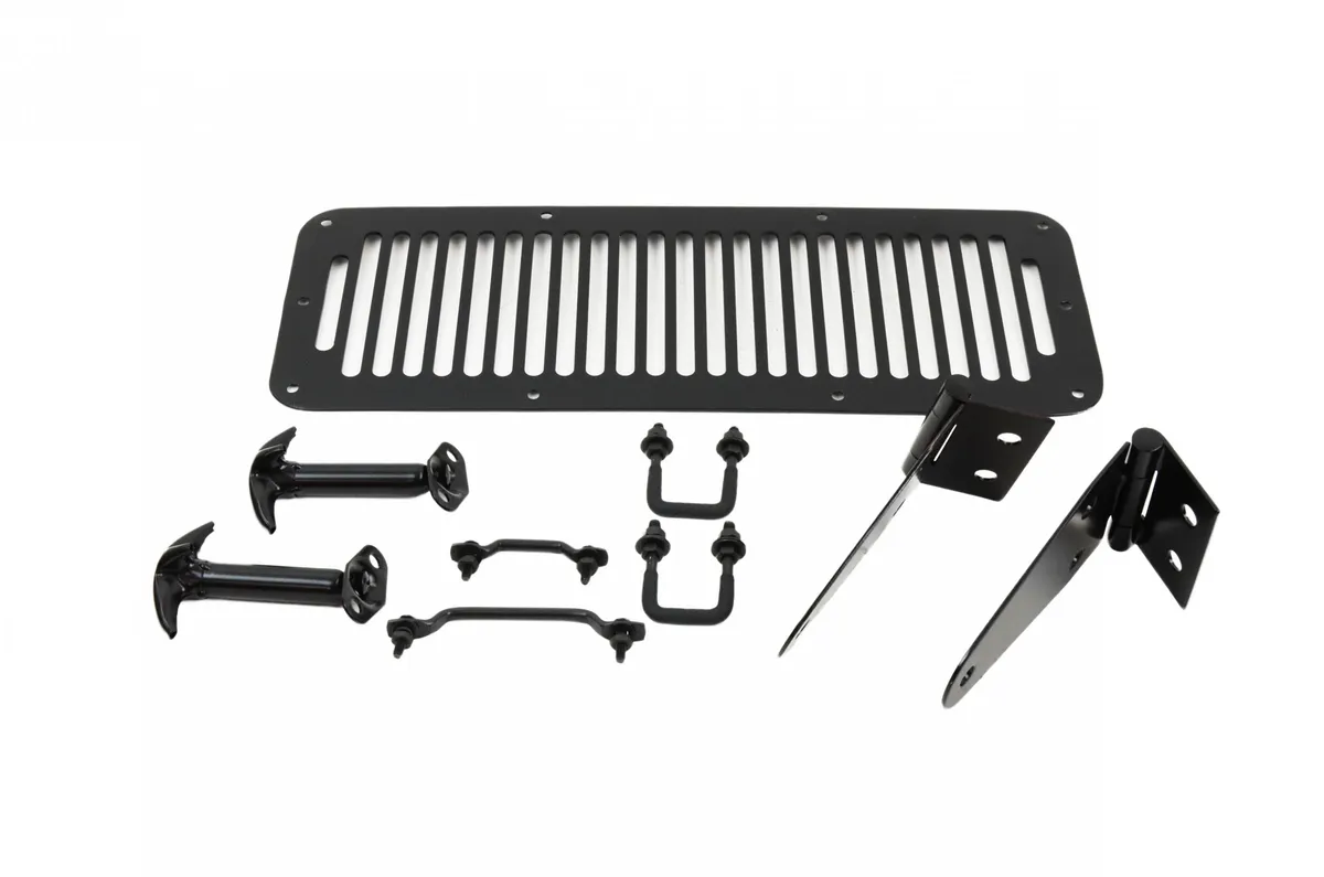 Jeep CJ/YJ Hood Kit 78-95 CJ and Wrangler YJ Powdercoat Black Kentrol product image