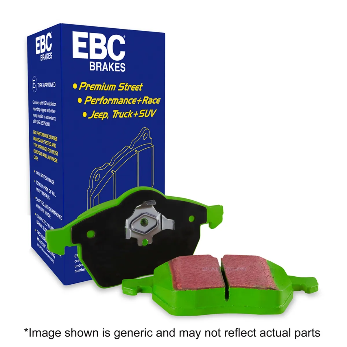 6000 Series Greenstuff Truck/SUV Brakes Disc Pads; FMSI Pad No. D2179; Vented; 378mm Dia.; 68mm Height; 30mm Thick; 78.4mm Center Hole Dia.; Pad Dimensions: 202 x 69 x 19mm; product image