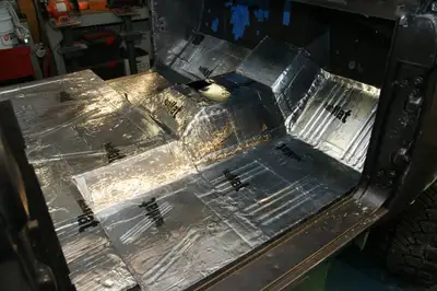 Hushmat 665171 - 1976-86 Jeep CJ7 Insulation Floor Kit