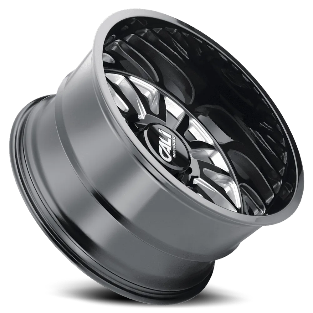 Cast Aluminum Wheels Summit 9110 GB-M 20x10 Milled Spokes Gloss Black 6 On 139.7 Bolt Pattern -25 Offset Cali Offroad Wheels product image