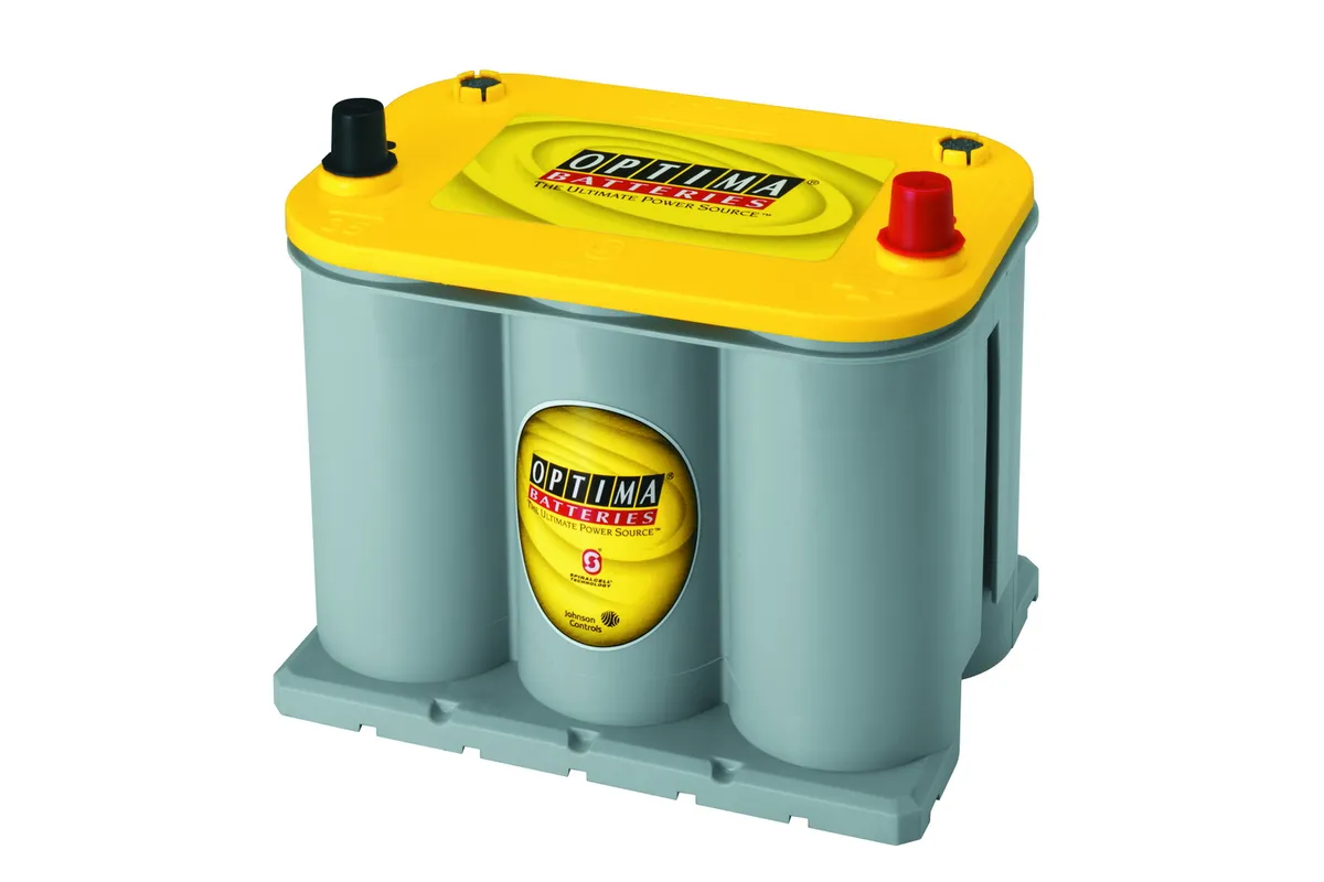 YellowTop® Deep Cycle Battery; UNBOXED; Grp. D35; Cold Crank Amps 620; Crank Amps 770; Reserve Capacity 100; Amp Hour 48; Top Terminal; L-9 5/16 in.; W-6 3/4 in.; H-7 5/8 in.; product image