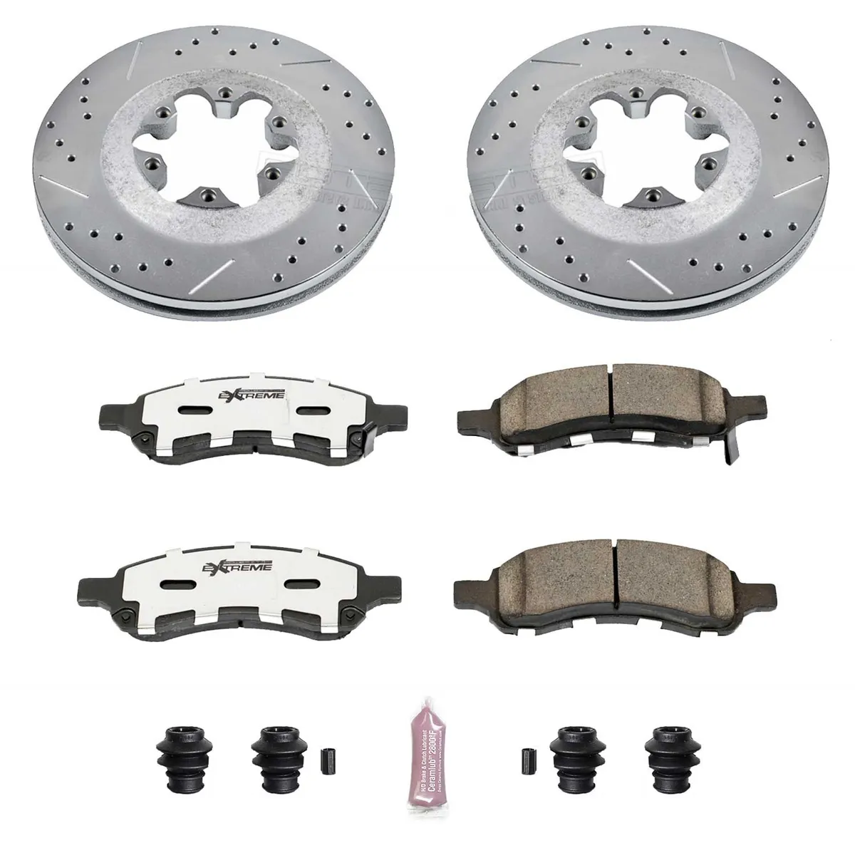 Z26 Street Warrior Upgrade Kit: Drilled/Slotted Rotors; Carbon-Fiber Ceramic Pads W/Hardware product image