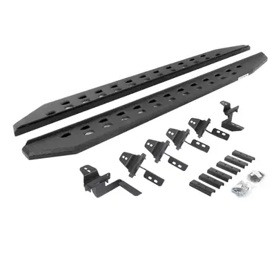 Go Rhino Go Rhino 69450568ST - RB20 Slim Line Running Boards With Mounting Brackets - Protective Bedliner Coating