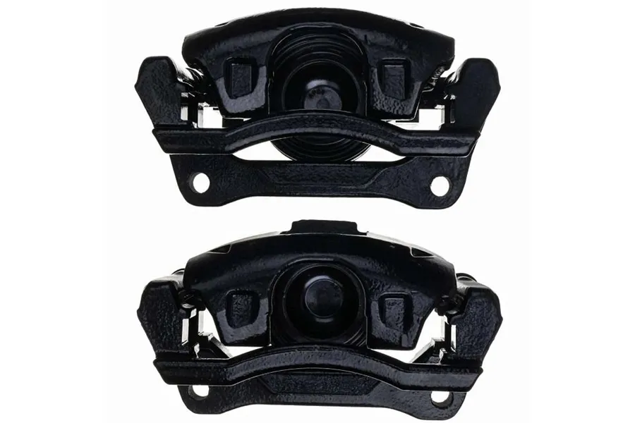 PowerStop Blk Caliper Pair w/ Brkt Jeep Liberty 2008-12, Jeep Wrangler 2007-17, Jeep Wrangler JK 2018 - Front