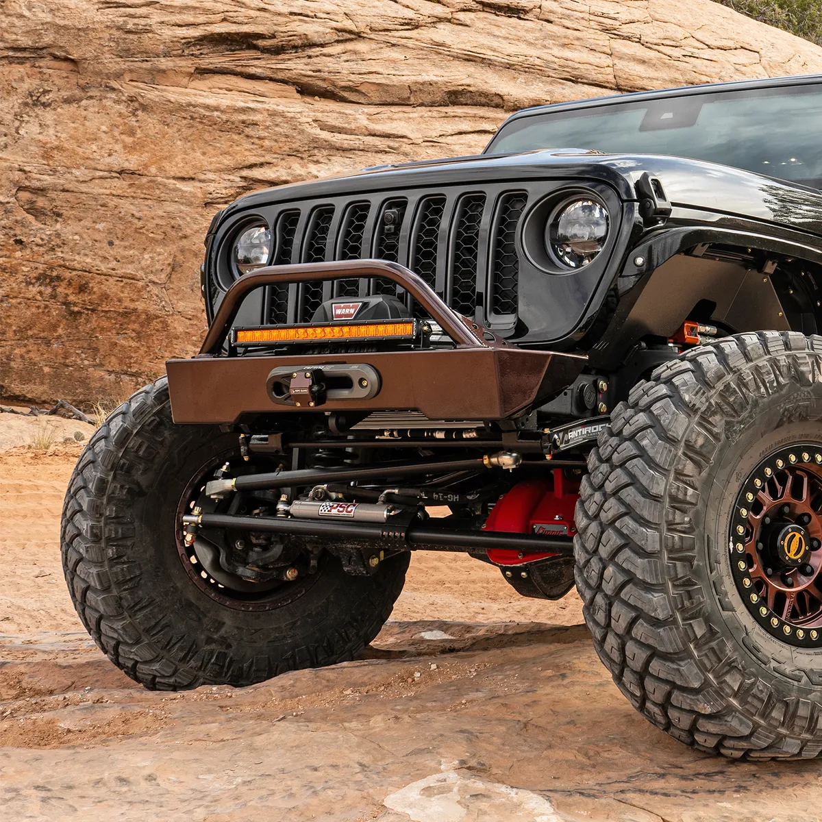 18c Wrangler/20c Gladiator Krawler Lite Front Bumper With Hoop Raw product image