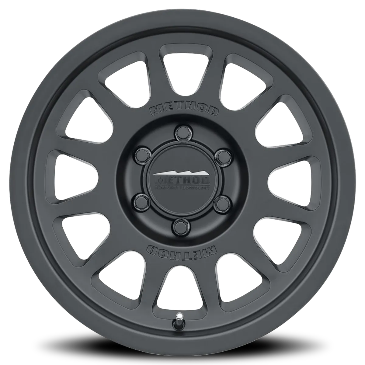 Aluminum Wheels 16x8 Bead Grip MR703 Bolt Pattern 6 On 139.7 Offset 0 Lip Size 1.22 Matte Black MB Method product image