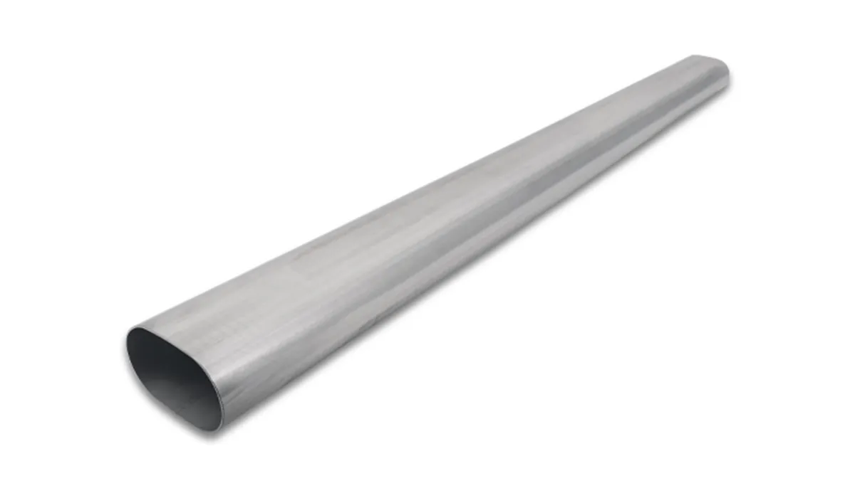 Straight Stainless Steel Tubing; 4 in. Nominal Pipe Size; 5 ft. Length; 304 Stainless Steel; Oval Tubing; product image
