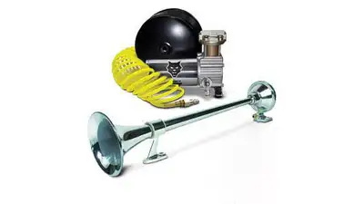 Pacbrake Premium Large Single Air Horn Kit WAir Horn Kit HP10234 And Onboard Air Kit HP10163 Pacbrake