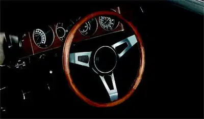 Grant Classic Series Nostalgia Steering Wheel; 15 in. Diameter; 1 3/4 in. Dish; Walnut Hardwood Grip; Steel Nickel Plate 3-Spoke Design; Includes Horn Button PN[5699];