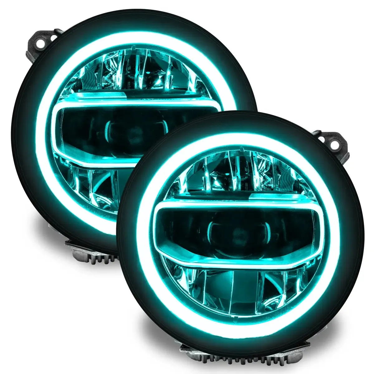 1346-330 - Jeep Wrangler JL/Gladiator JT ColorSHIFT RGB+W Headlight DRL Kit - w/RF Cont. product image