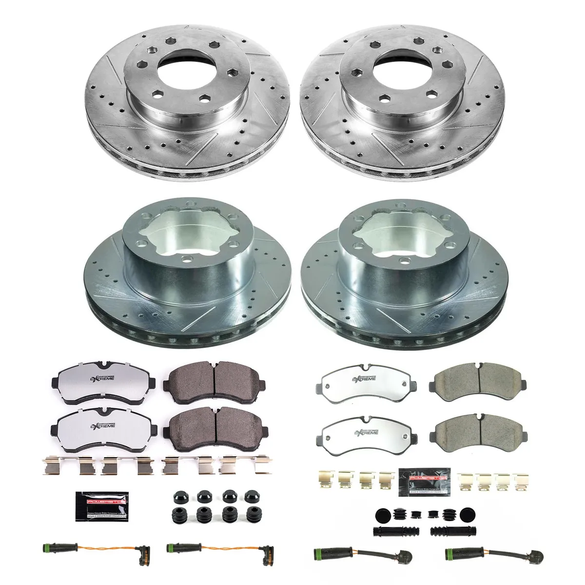Z36 Truck/Tow Upgrade Kit: Drilled/Slotted Rotors; Carbon-Fiber Ceramic Pads W/Hardware; Pad Sensors product image