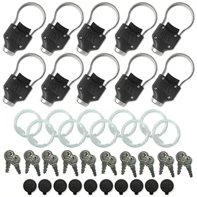 Pop & Lock Pop & Lock PL9900-10PK Universal Tailgate Collar Lock - Keyed Randomly 10 Pack