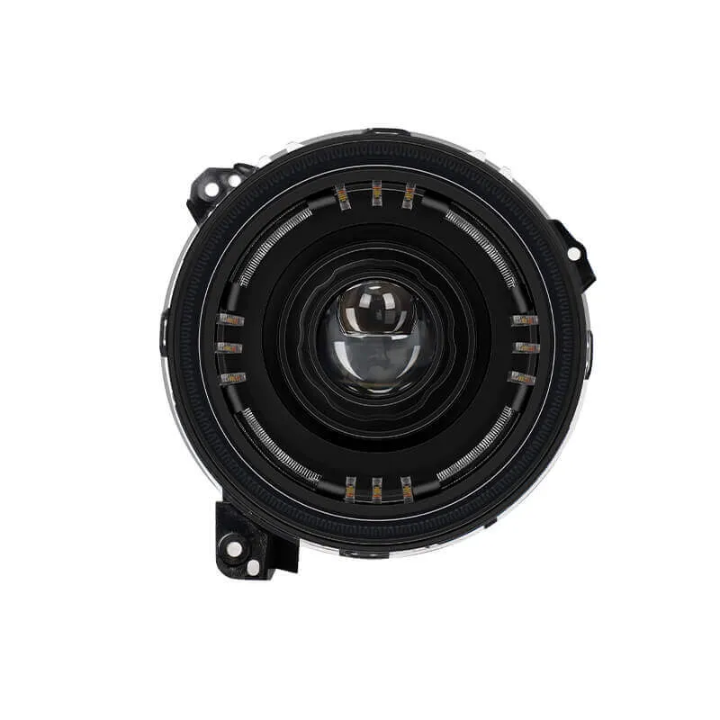 "High-Output 9"" 80W LED Halo Headlights with DRL for 2018+ Jeep Wrangler JL JT" product image