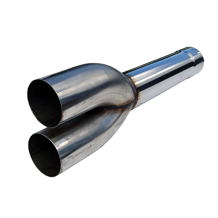 Armor Plus Dual System Muffler Delete Pipe; 4 in. Inlet/Outlet Diameter; 30 in. Overall Length; T409 Stainless Steel; 4 in. Outlet Diameter Tip; product image