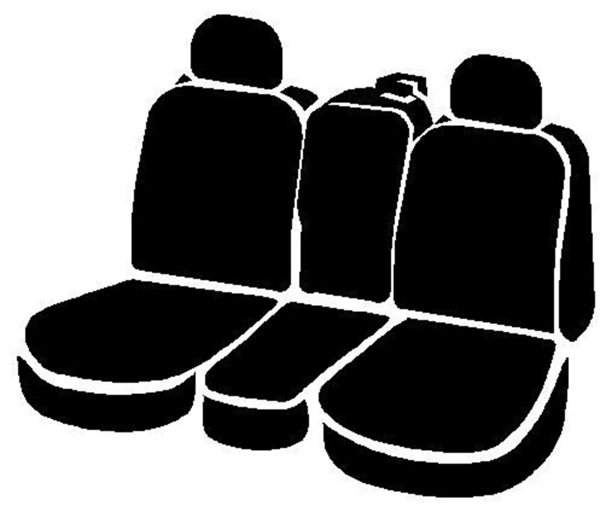 Wrangler™ Solid Seat Cover; Saddle Blanket; Black; Split Seat; 40/20/40; Built In Seat Belts; Side Airbags; w/o Upper/Lower Center Storage Compartments; Non-Removable Headrests; product image