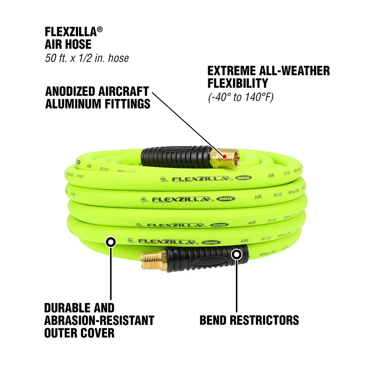 fz Air Hose 1/2in 50ft 3/8mnpt product image